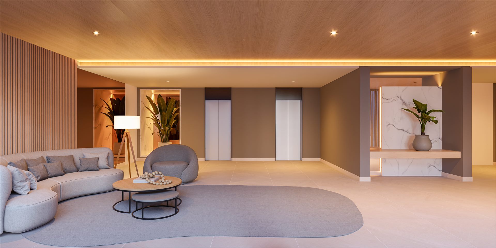 Lobby do Areté Home Indaiatuba