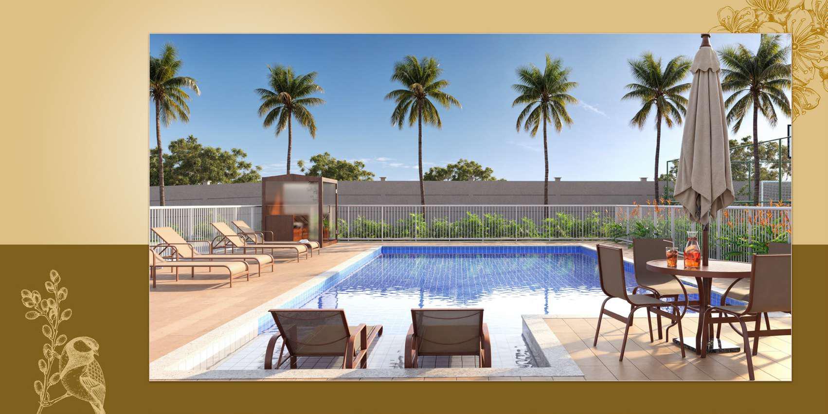 Piscina com palmeiras Gran Vic Canário