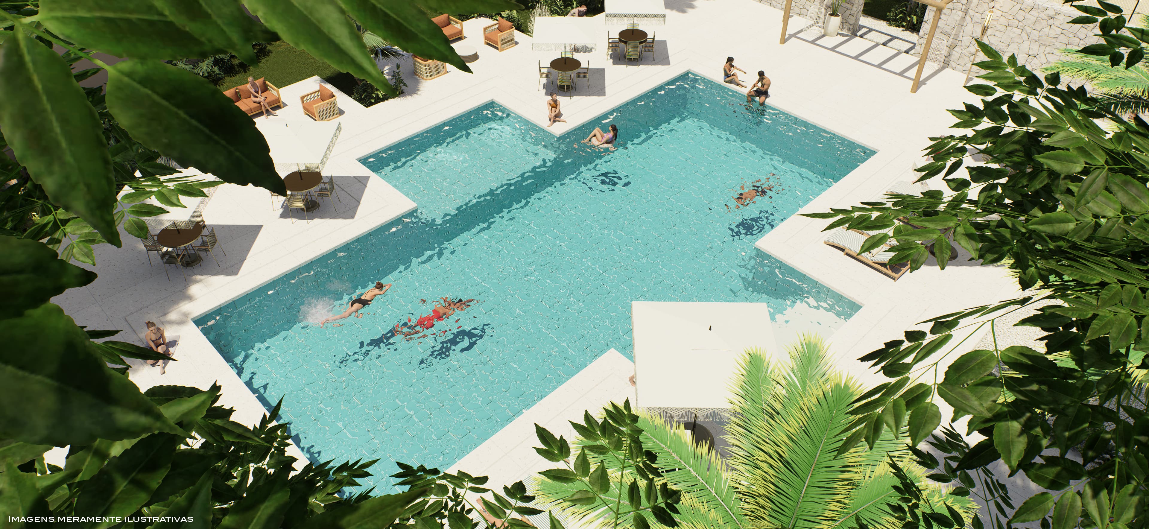 Piscina resort San Marino Indaiatuba