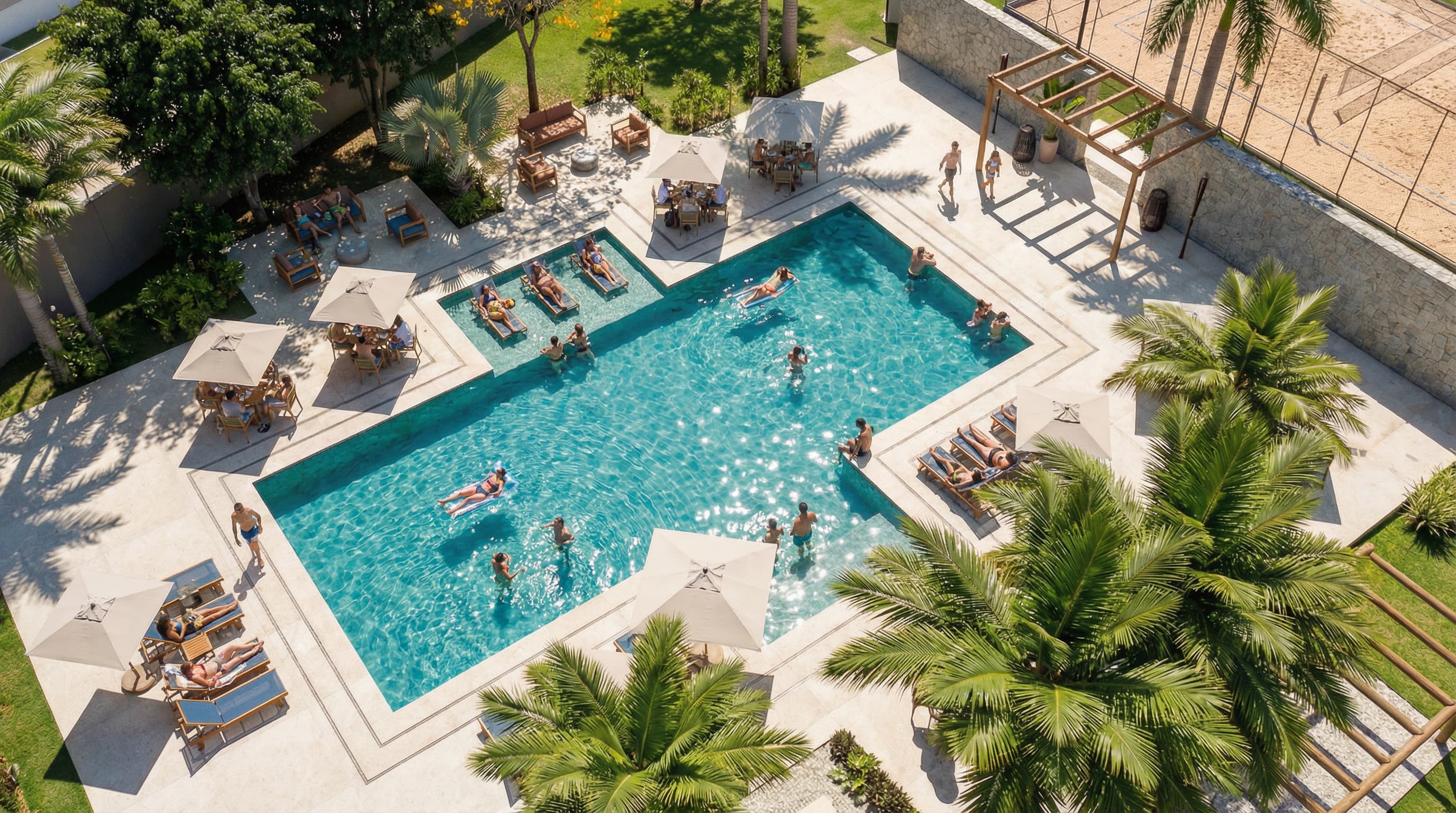 Piscina resort Terras de San Marino Indaiatuba