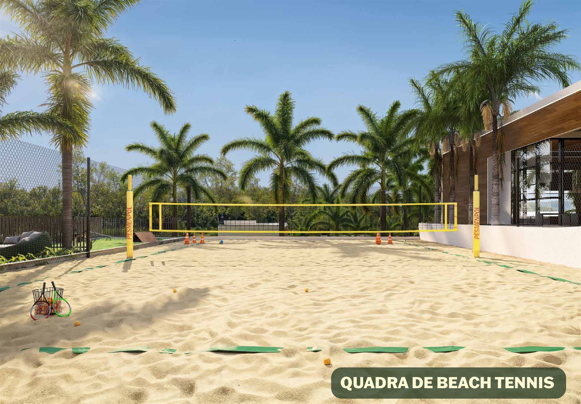 Quadra de beach tennis Manai Bosque