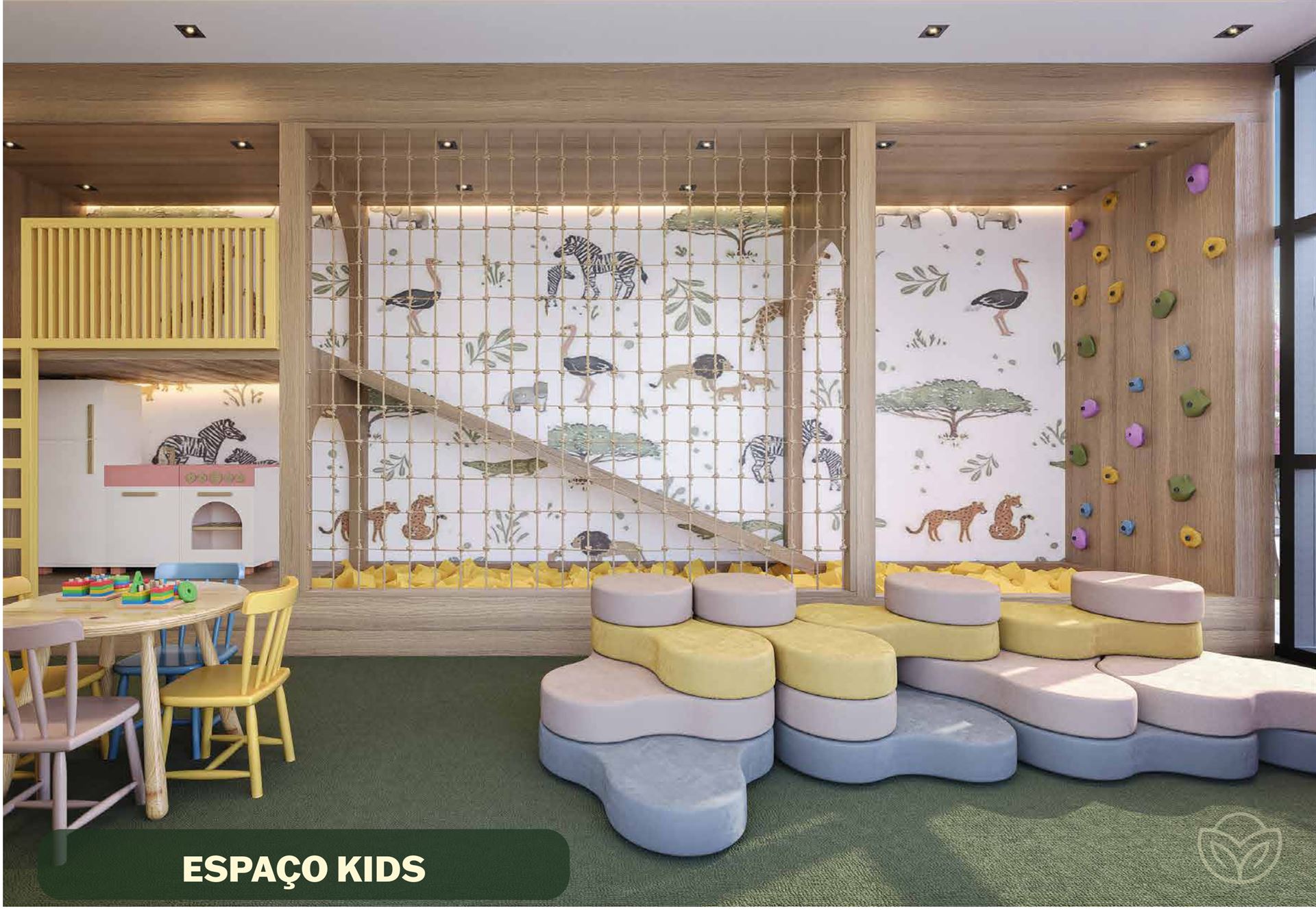Espaço Kids temático Manai Bosque