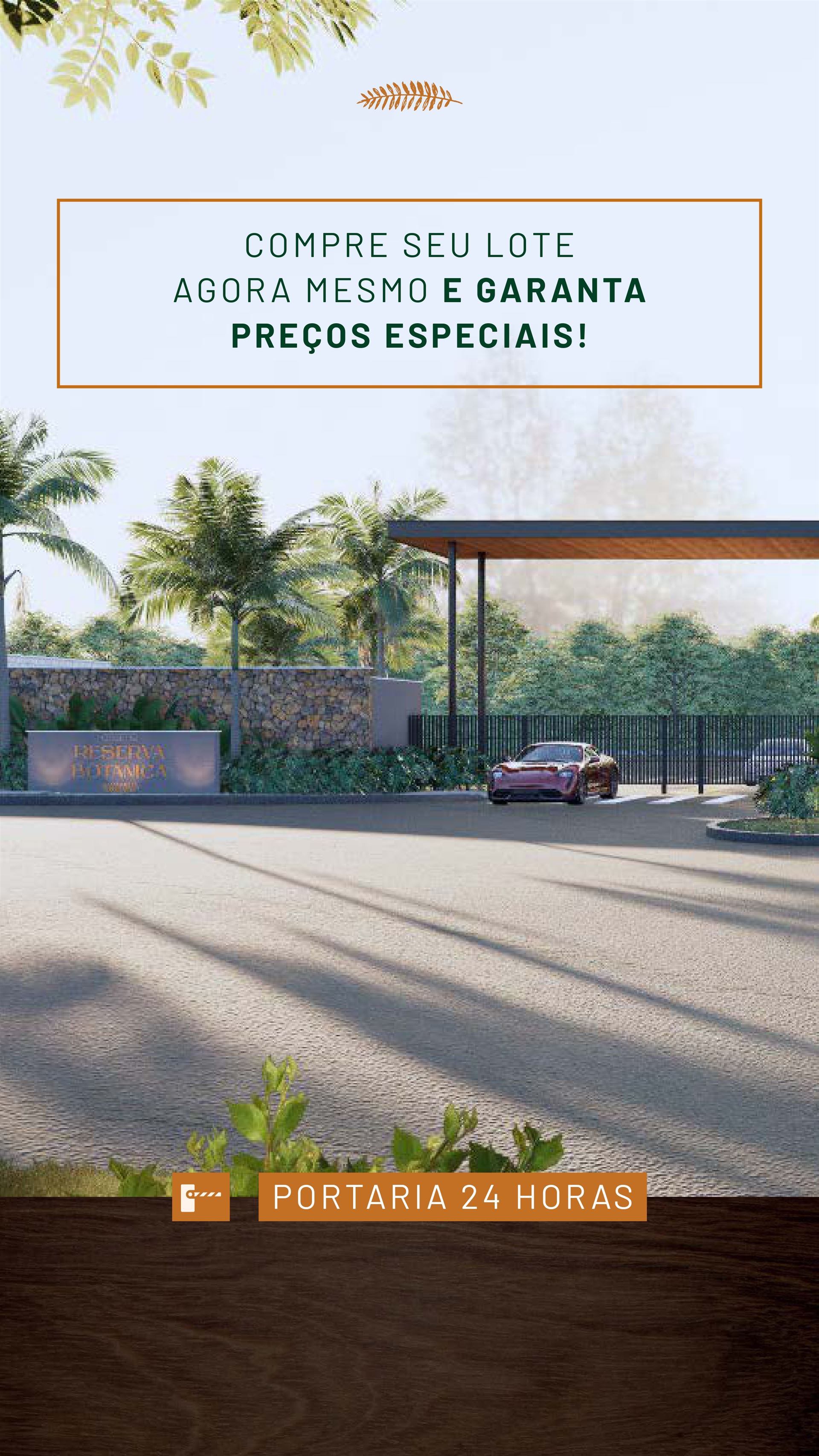 Portaria 24 horas do Residencial Reserva Botânica em Indaiatuba