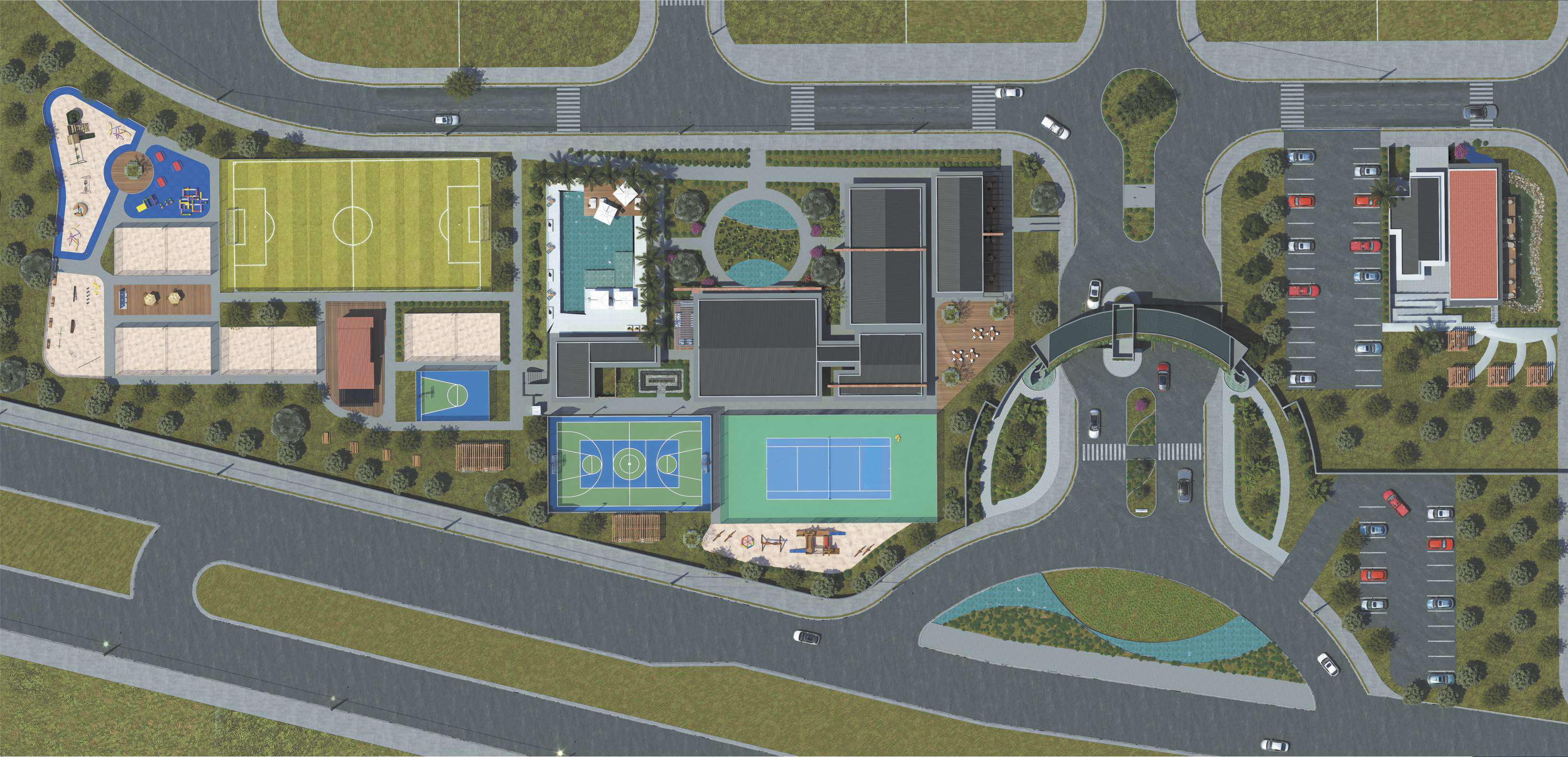 Implantação projeto urbanístico Residencial Ravello Indaiatuba