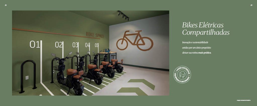 Bikes elétricas compartilhadas Viva Parque Aura