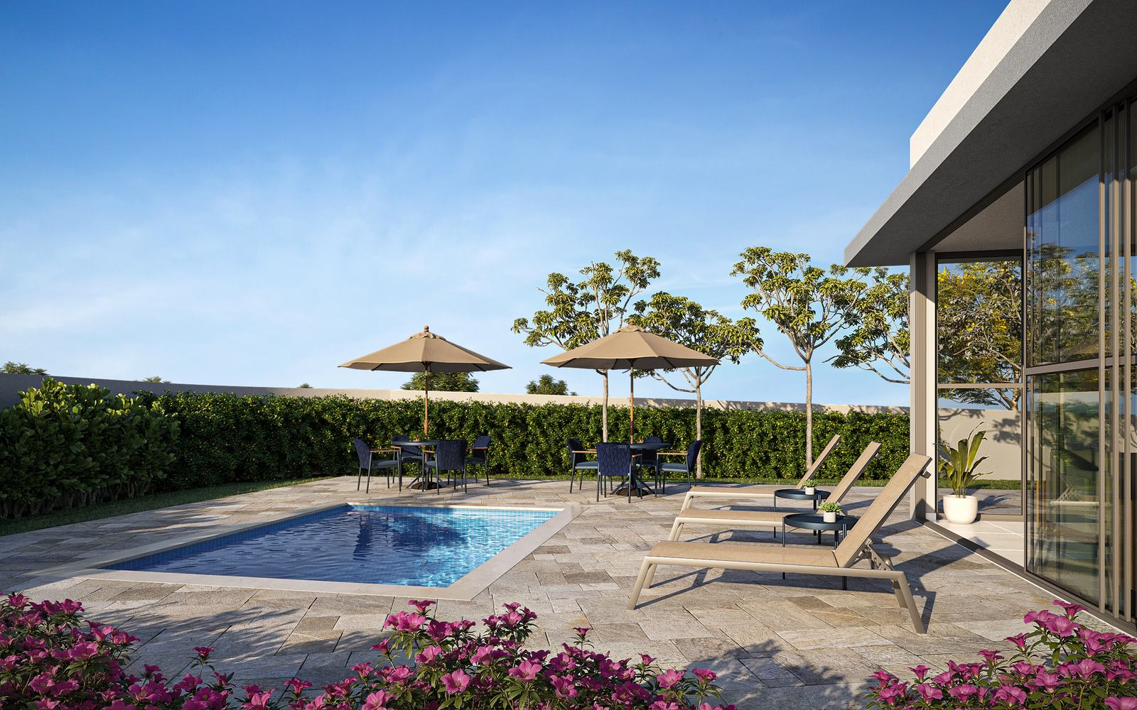 Casa de campo do Viva Parque Sense com piscina exclusiva