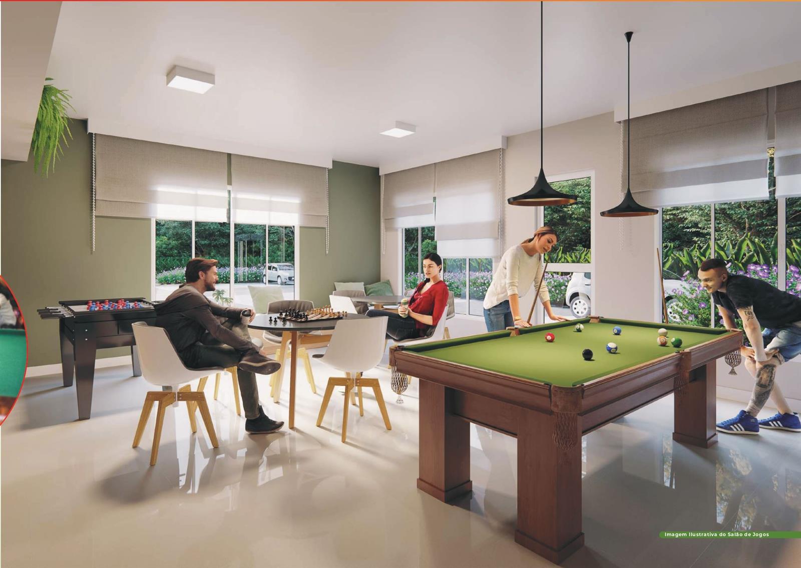 Salão de jogos do Vívere Residencial